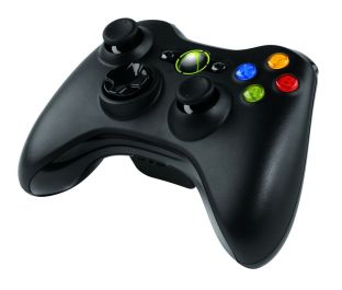 Kontroler Microsoft Xbox 360 bezprzewodowy czarny PC / Xbox 360